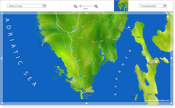 Mappa di Istria